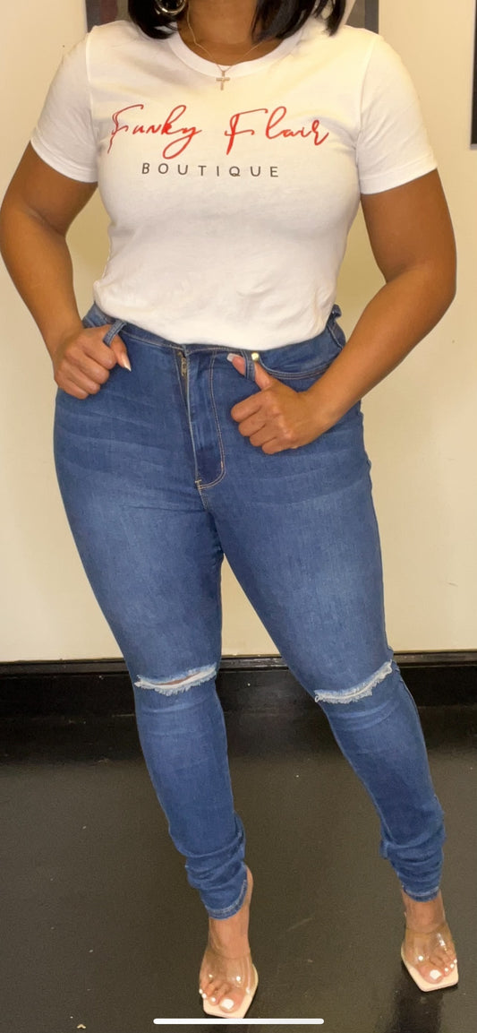 Nicole Skinny Jeans (Medium Blue)