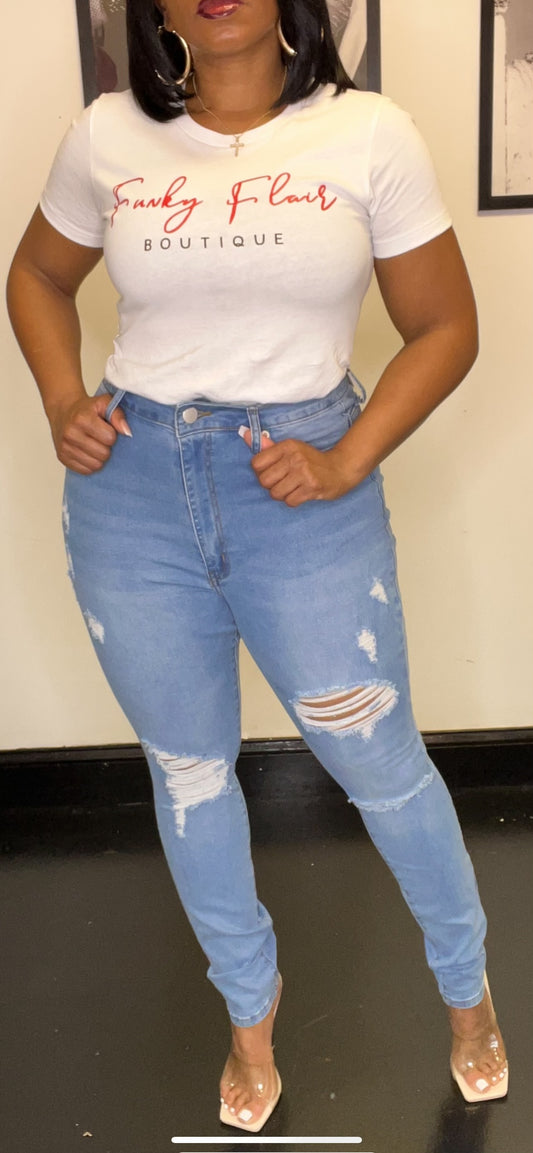 Natalie Skinny Jeans (Light Blue)