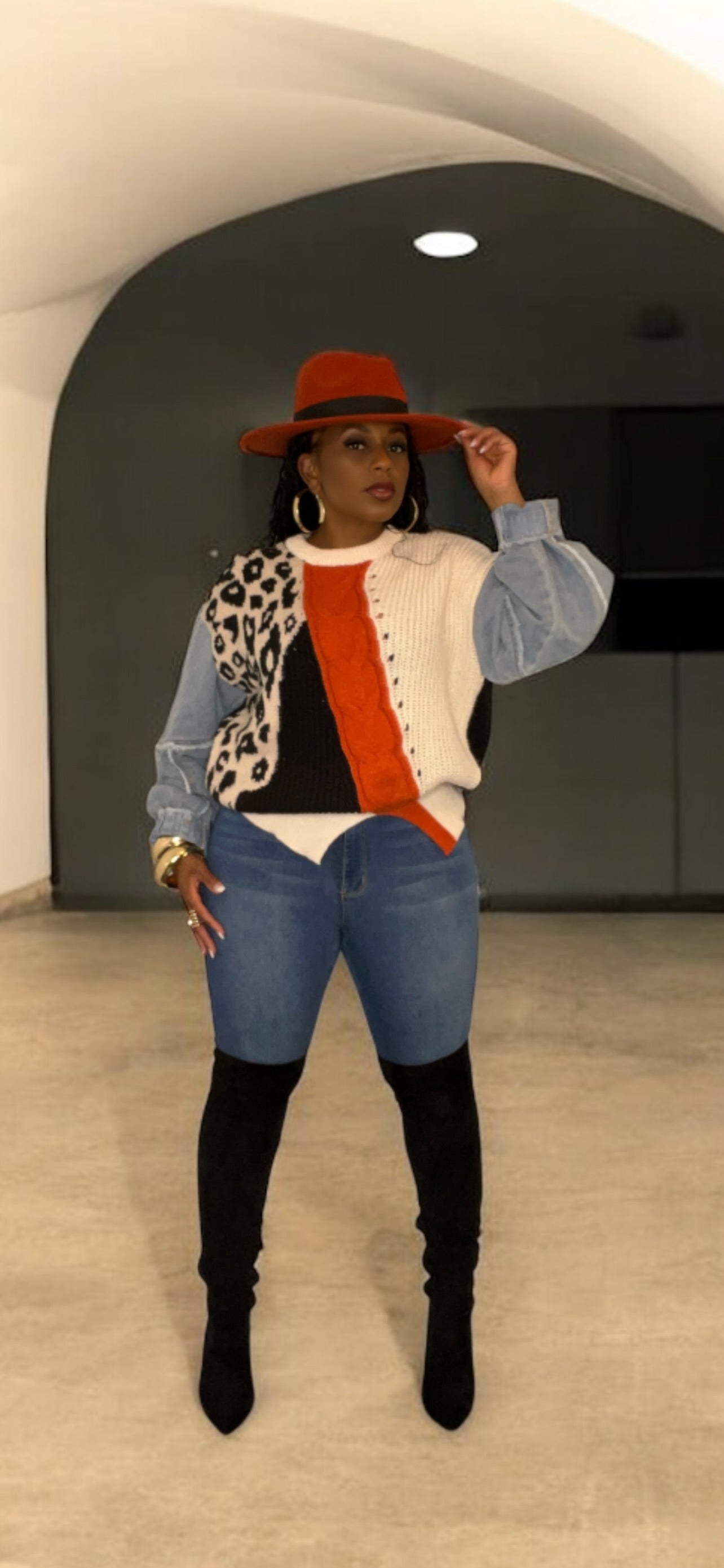 The Denim Darling Sweater