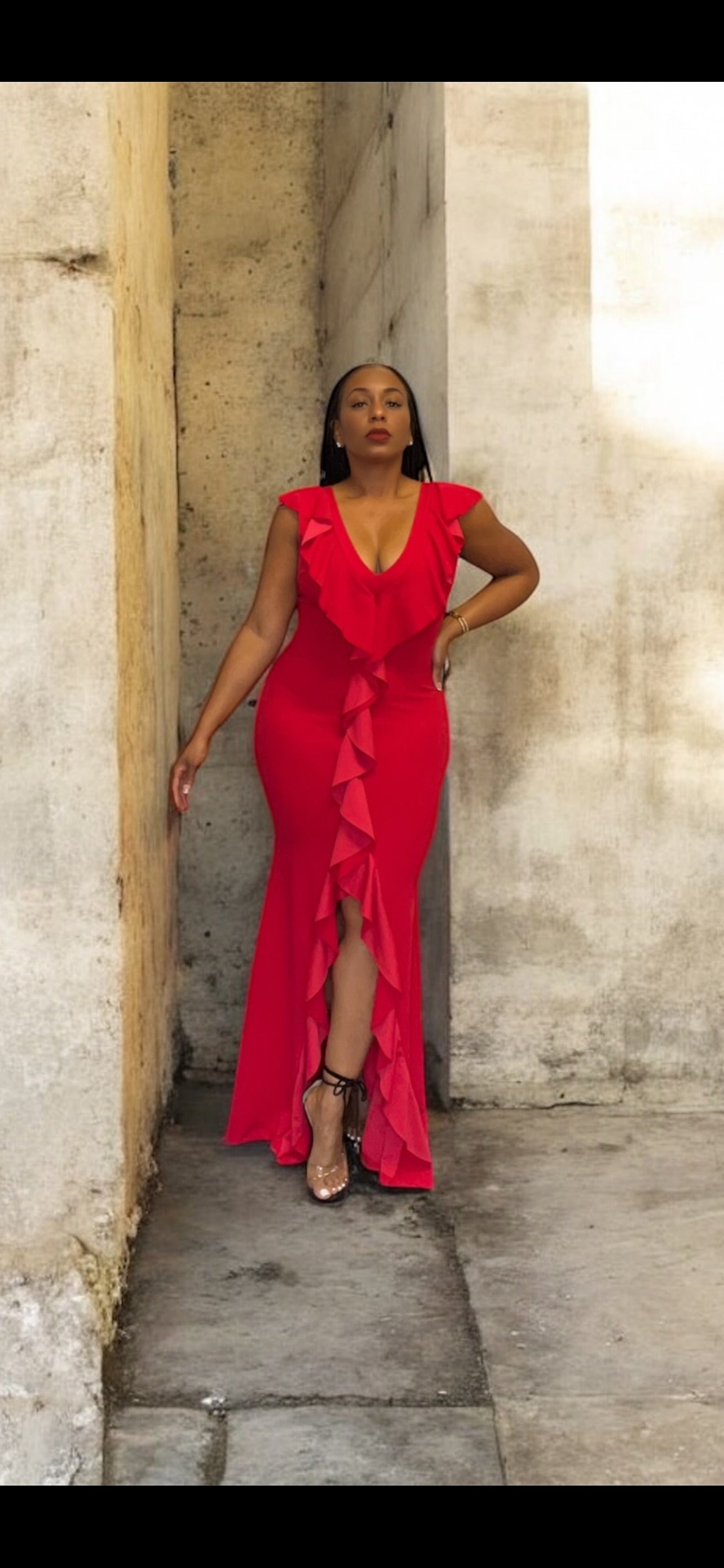 The Lady in Red Dress