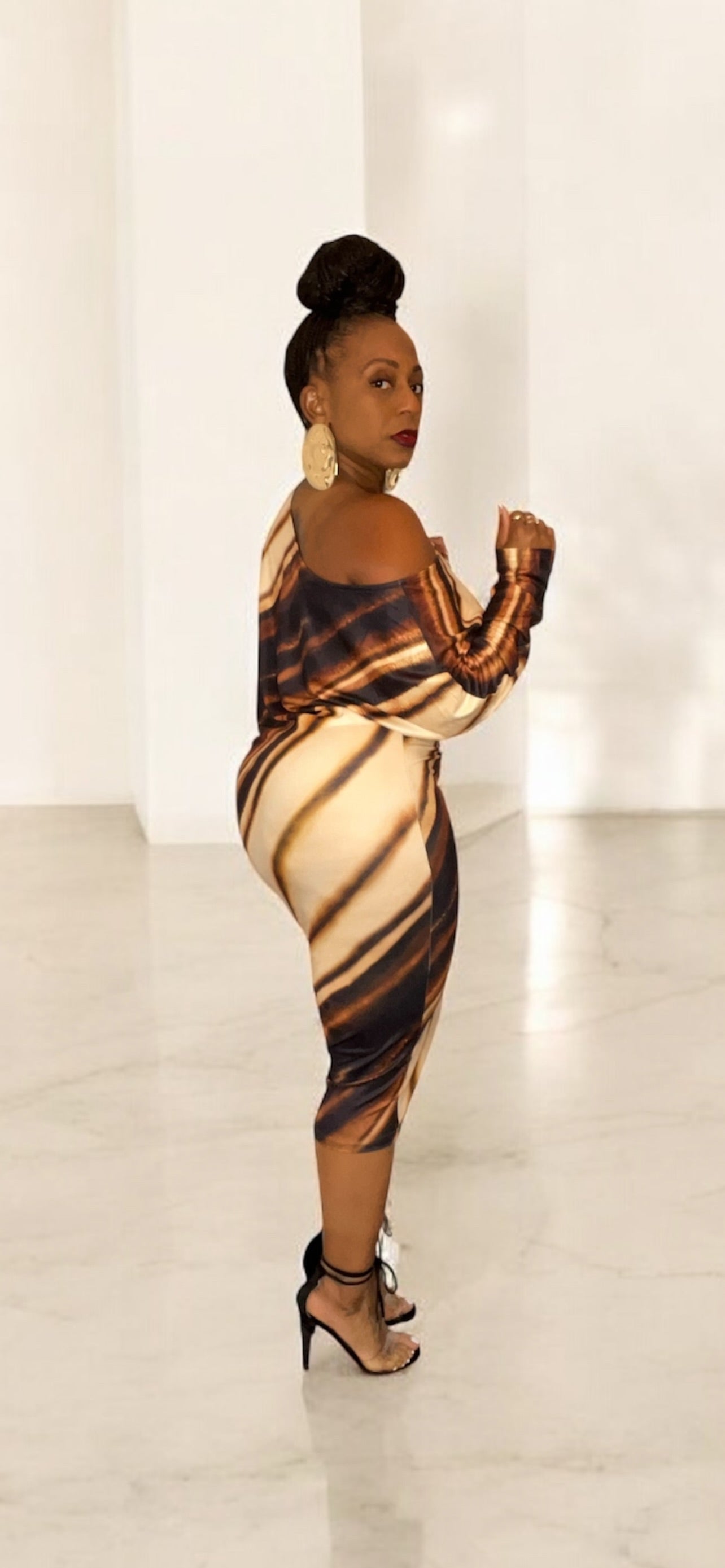 The Natalie Dress (Brown)