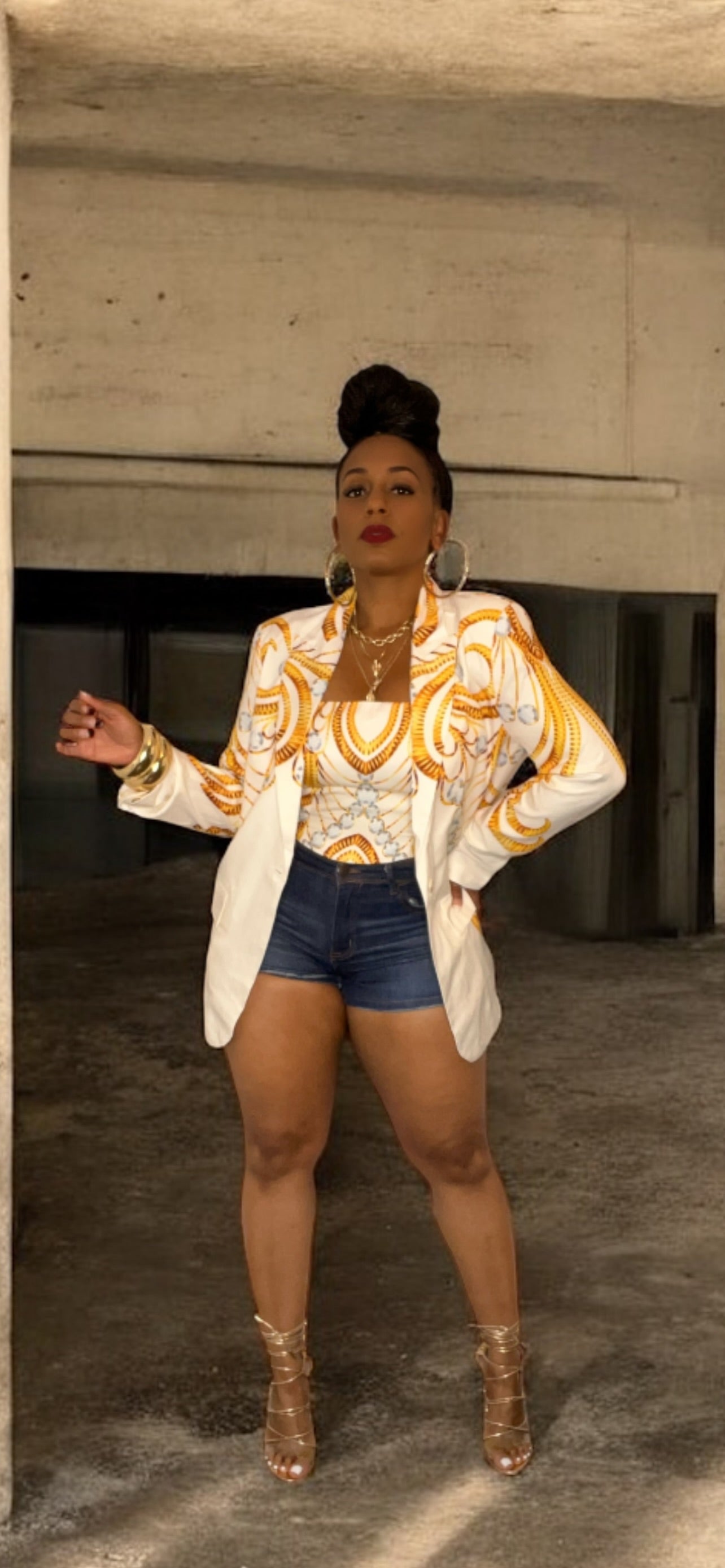 2-Piece Top & Blazer Set