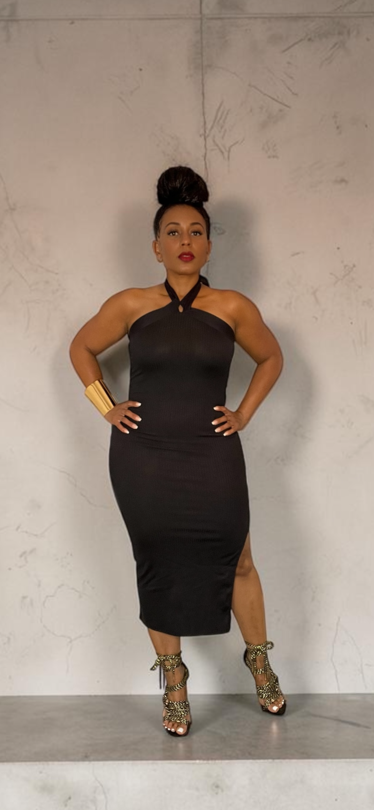 Halter Midi Dress