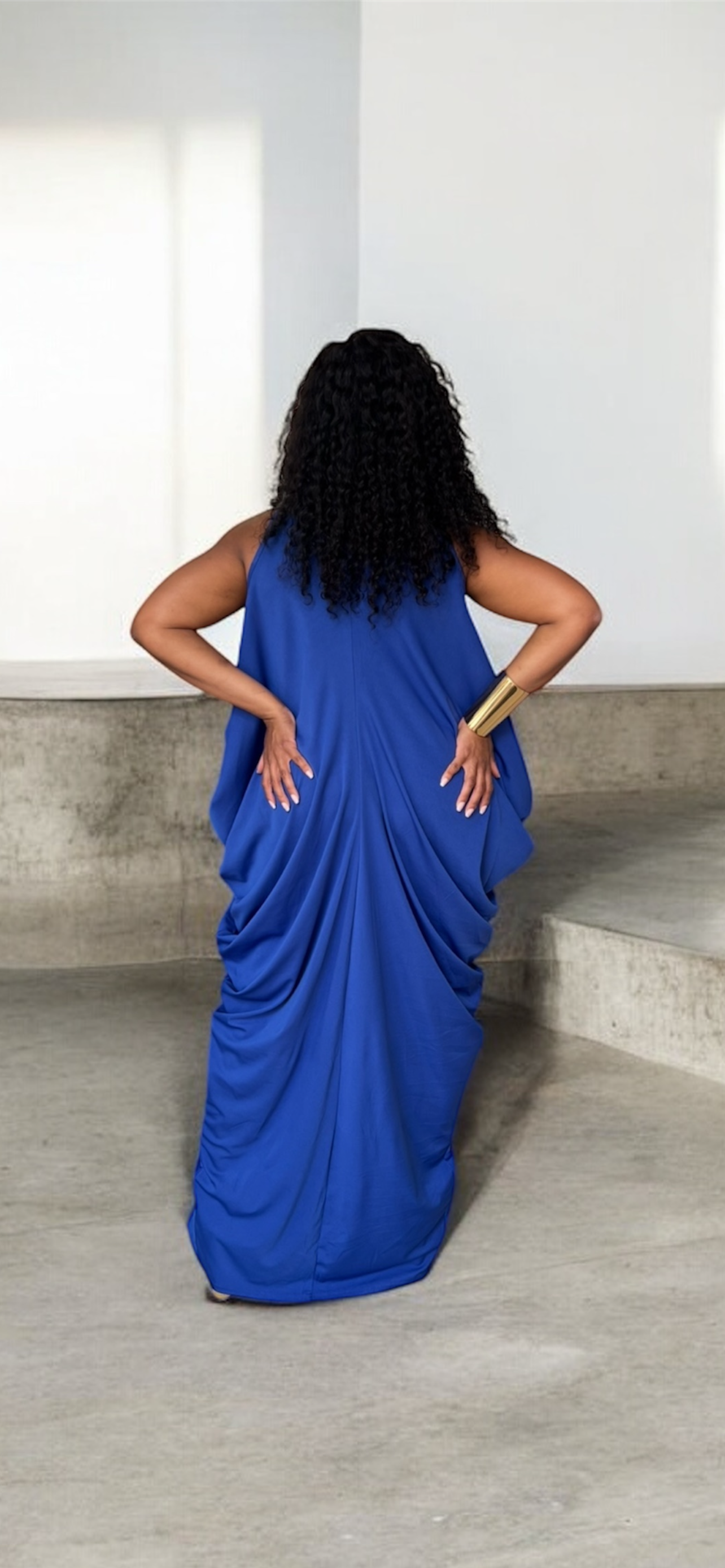 Grecian Goddess Maxi Dress (Royal)