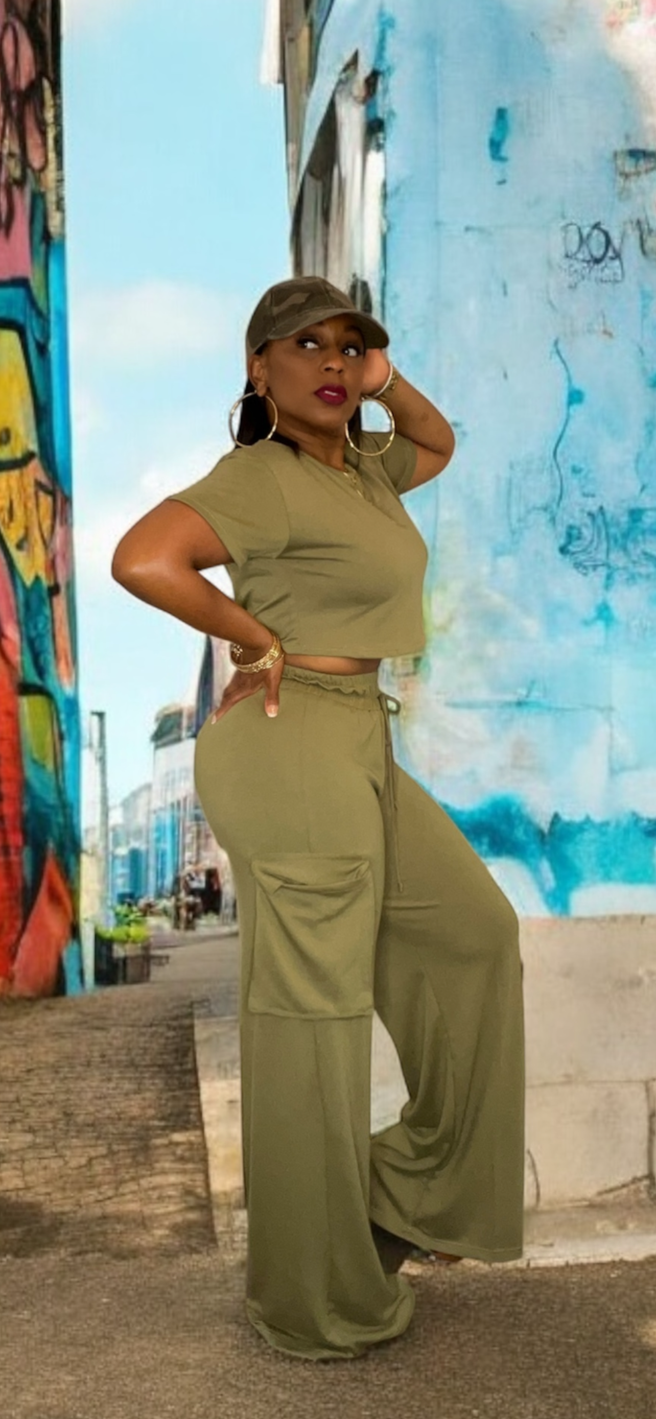 Cute and Casual Set (Olive)