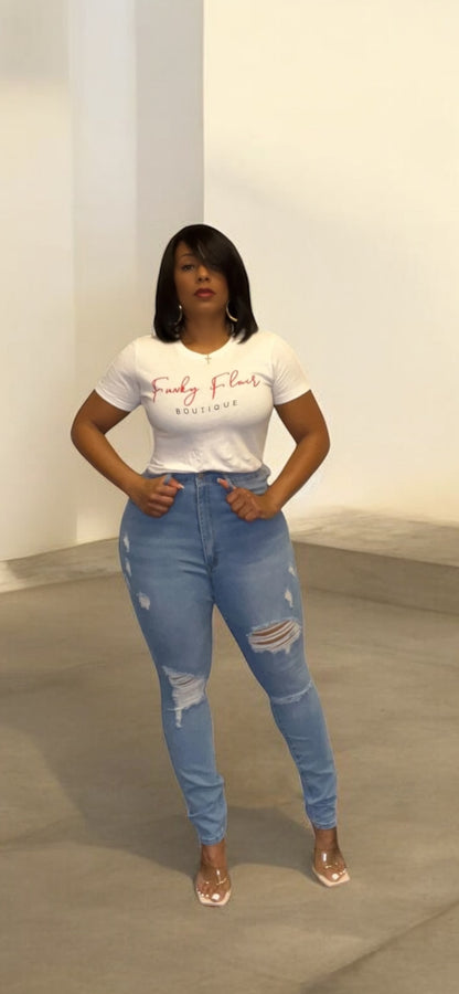 Natalie Skinny Jeans (Light Blue)