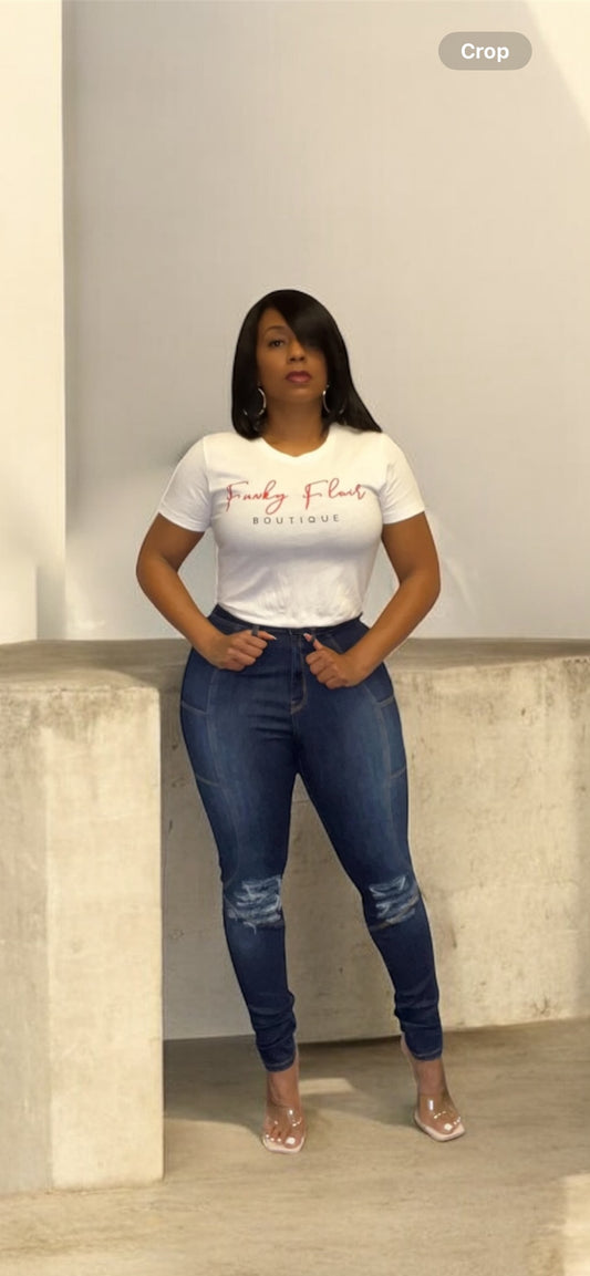 Nadine Skinny Jeans (Dark Blue)