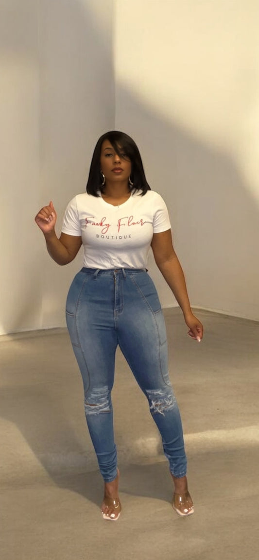 Nadine Skinny Jeans (Medium Blue)