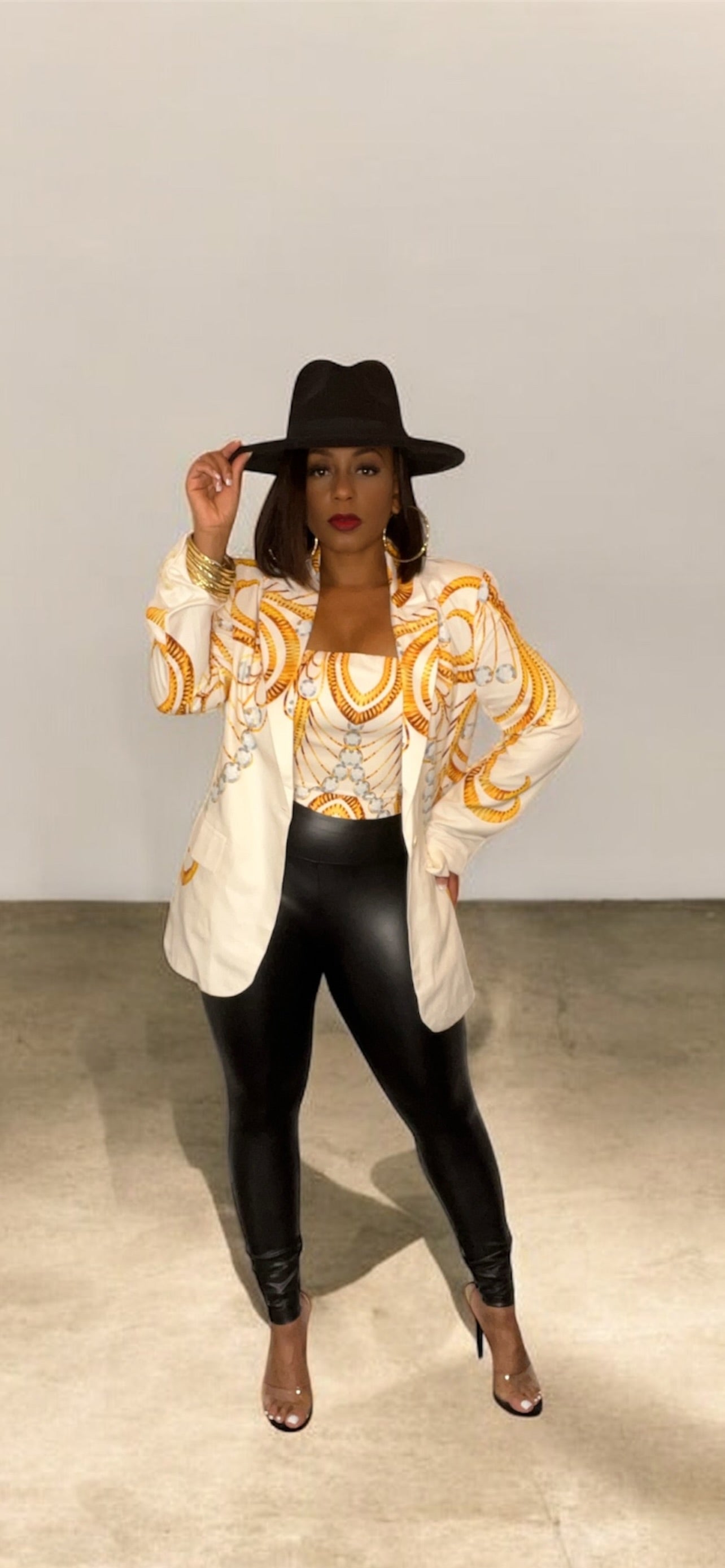 2-Piece Top & Blazer Set