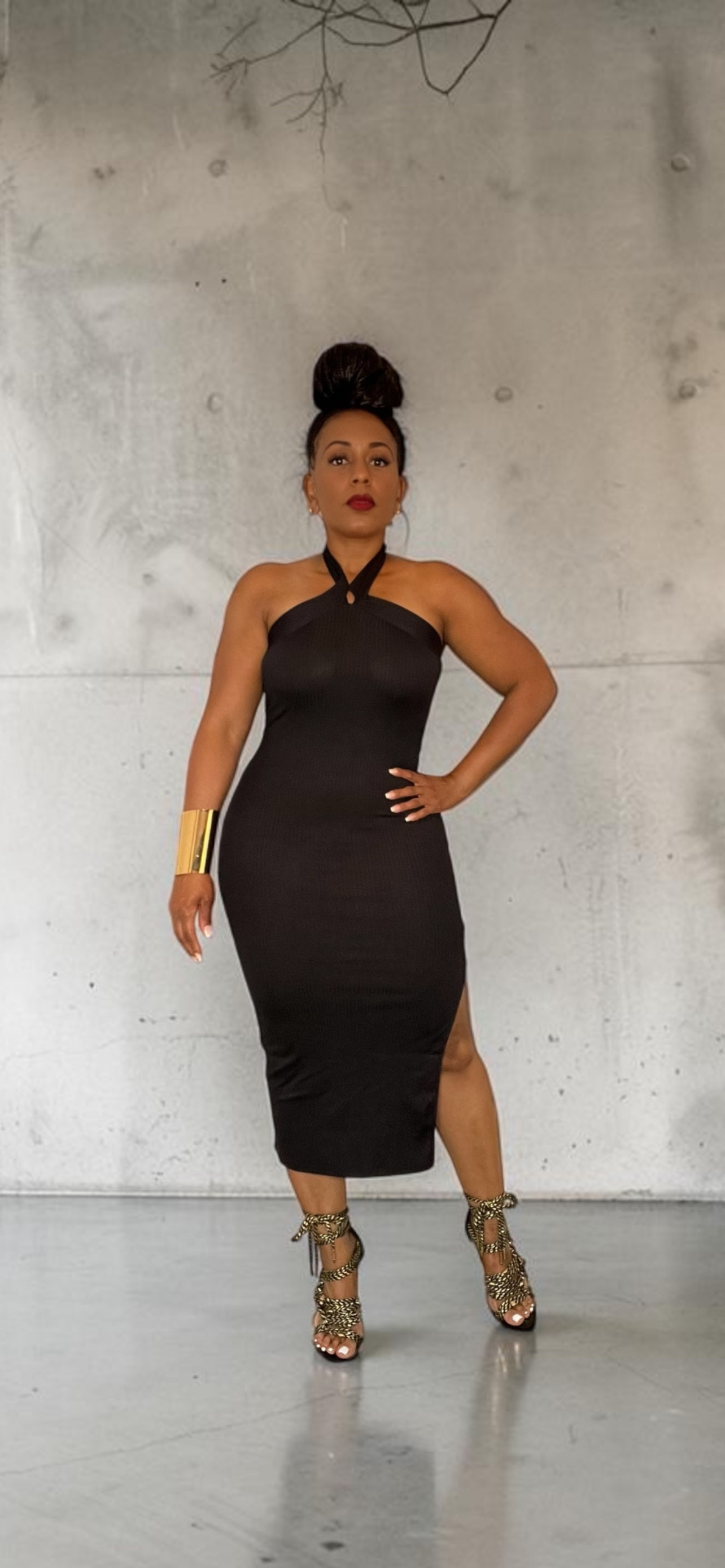 Halter Midi Dress