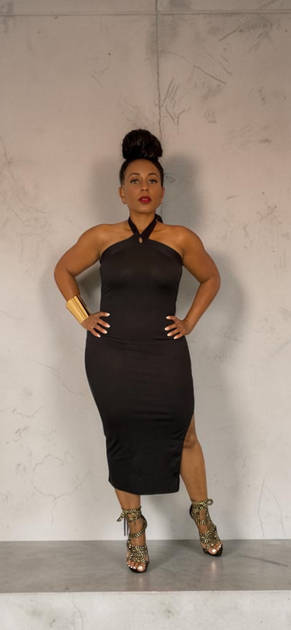 Halter Midi Dress