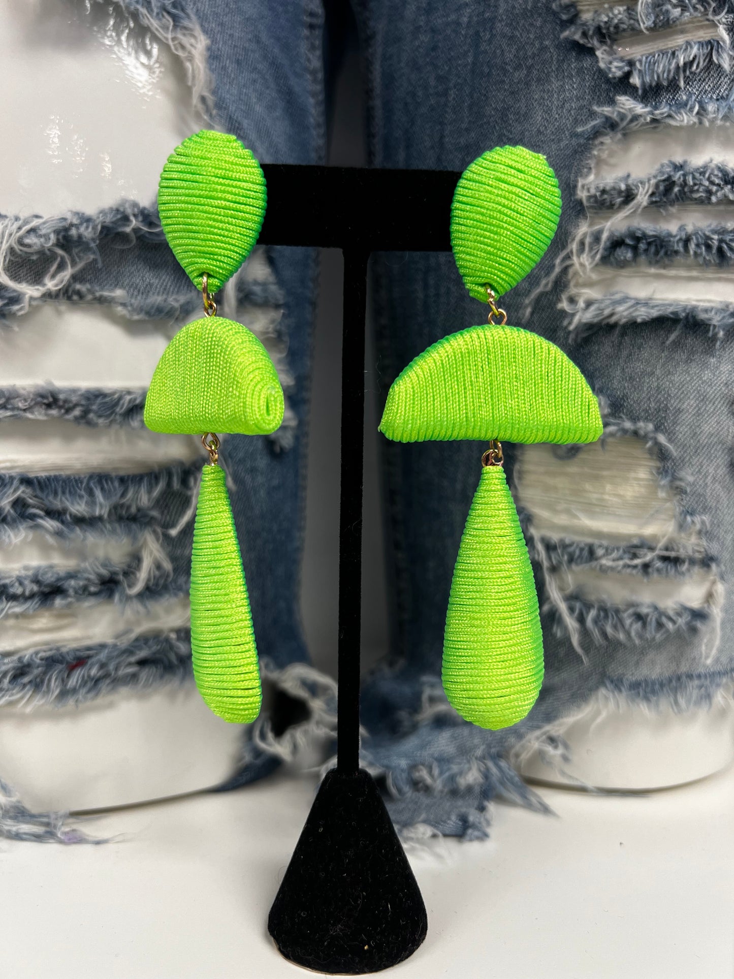 Kemisha Earrings (Neon Lime)