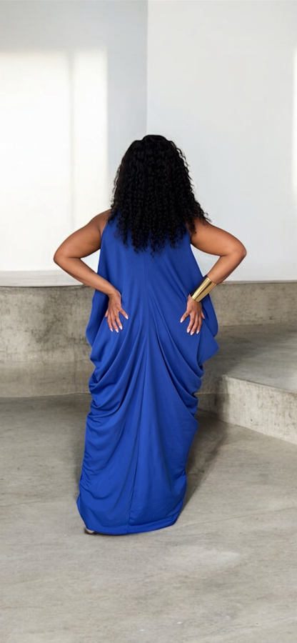 Grecian Goddess Maxi Dress (Royal)