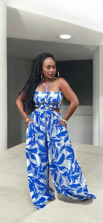 The Curacao Cutie Jumpsuit (Royal)