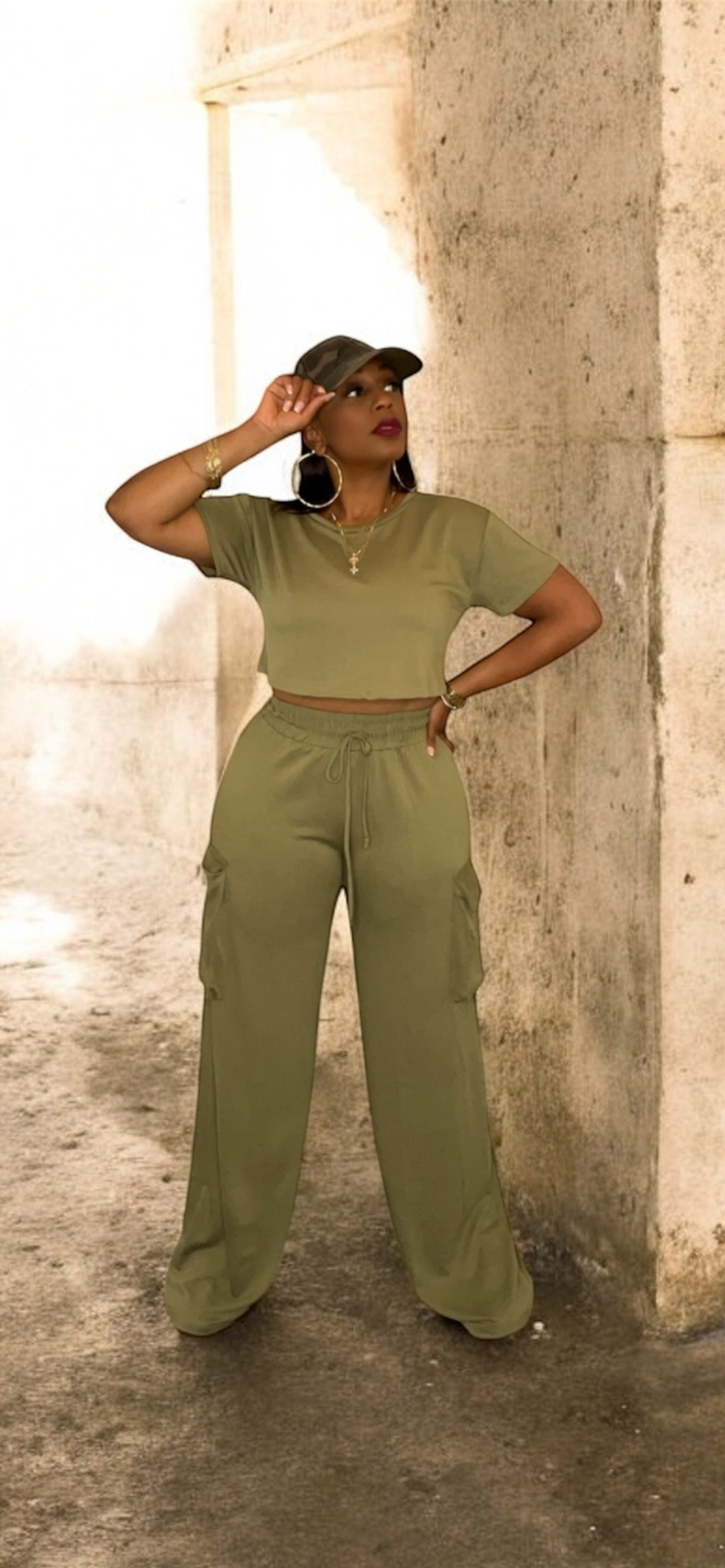 Cute and Casual Set (Olive)