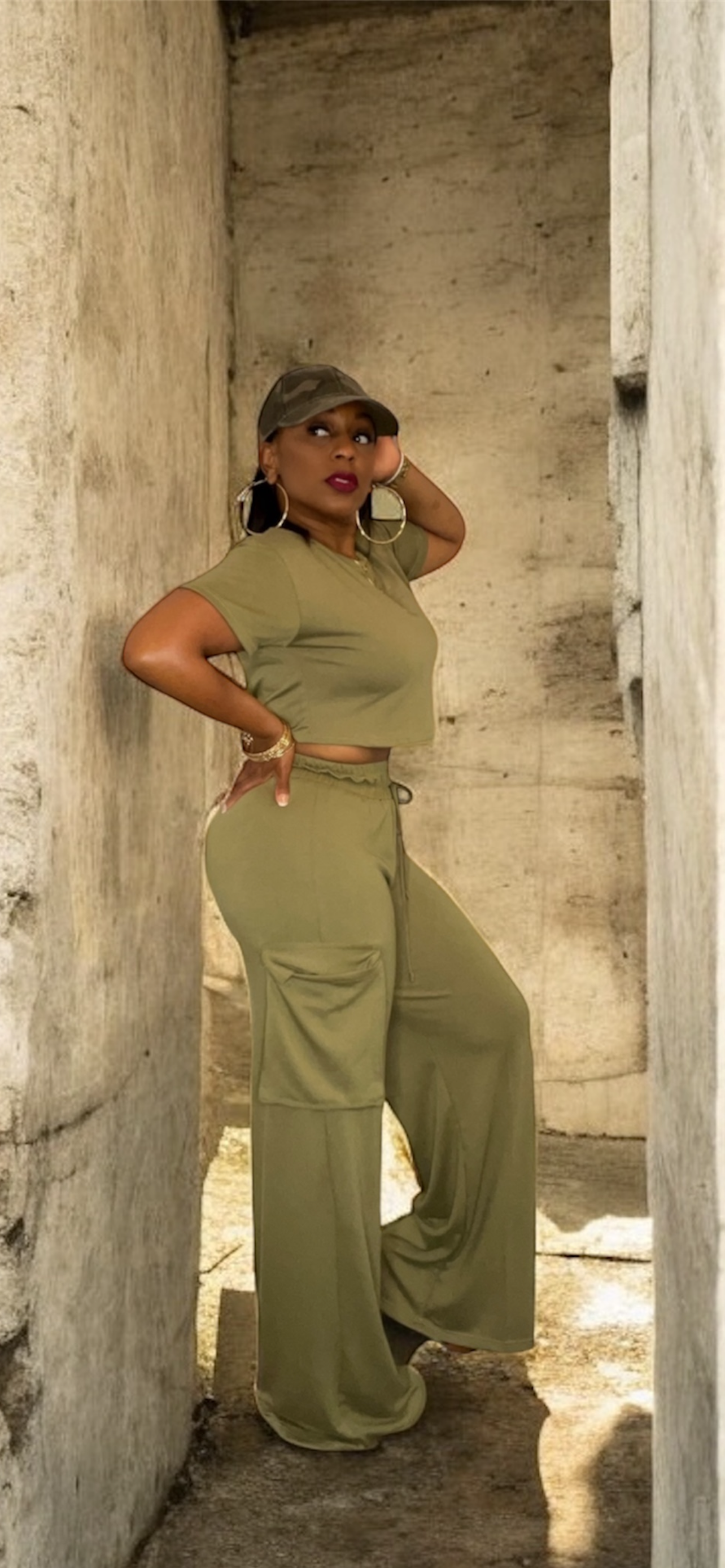 Cute and Casual Set (Olive)