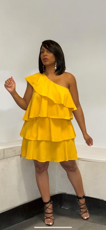 Simone Dress (Mustard)