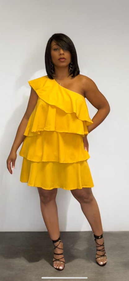 Simone Dress (Mustard)