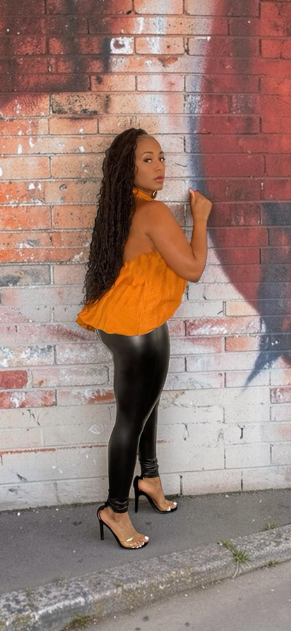 Halter Neck Top (Rust)