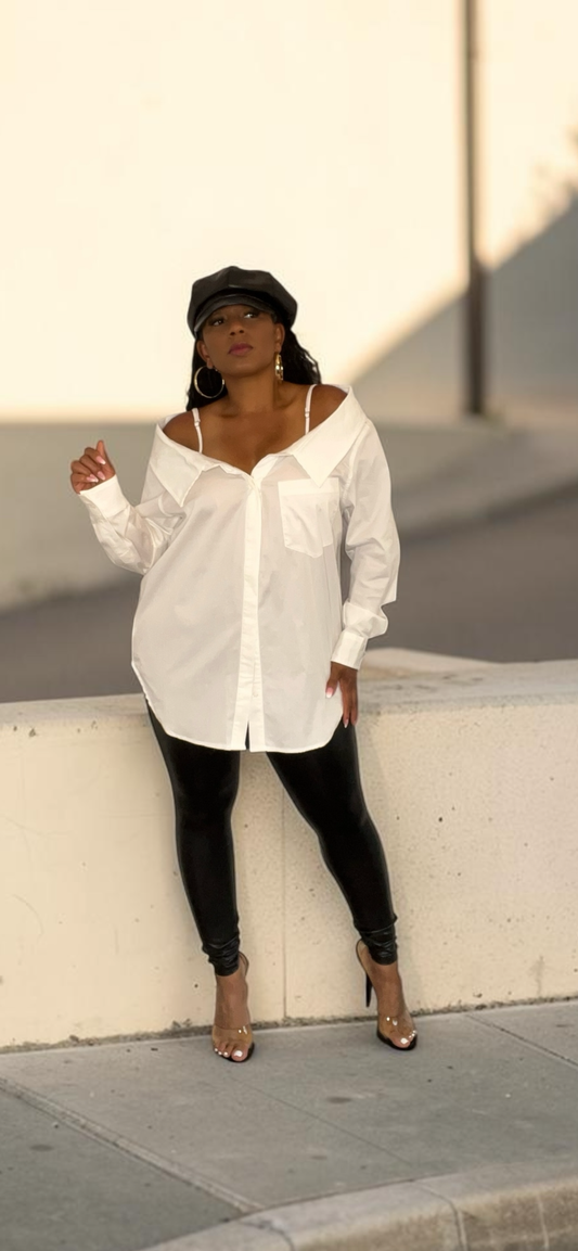 Collar Shirt Top
