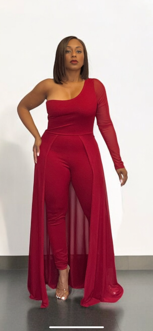 Jonae Jumpsuit (Burgundy)