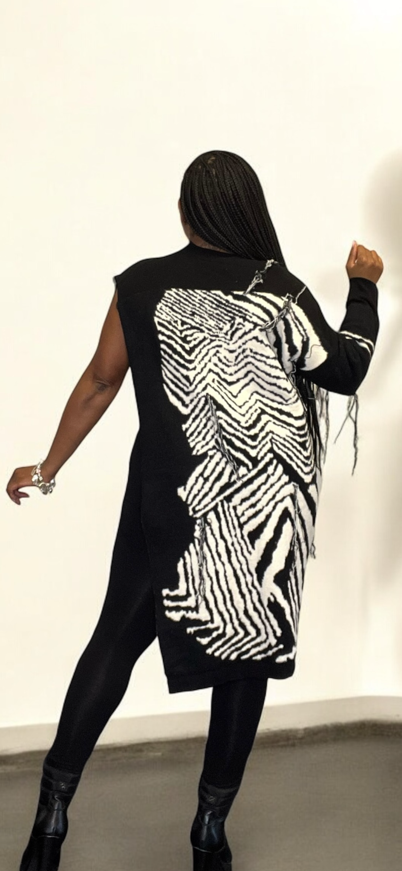 Zebra Print Poncho