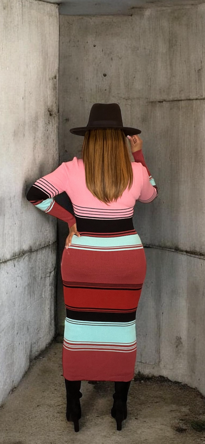 The Vanessa Striped Button Down Dress