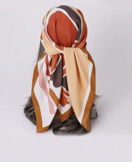 Sheena Scarf (Brown Trim)