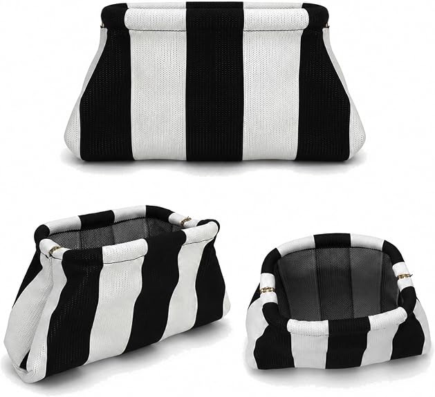 Striped Boho Clutch