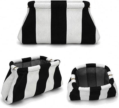 Striped Boho Clutch