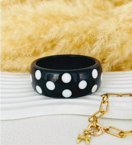 Black and White Statement Stack (with Black Earrings)