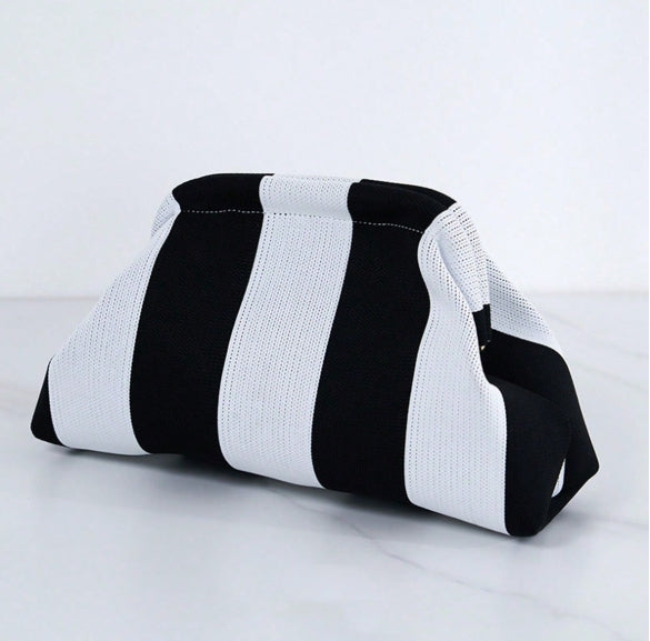 Striped Boho Clutch