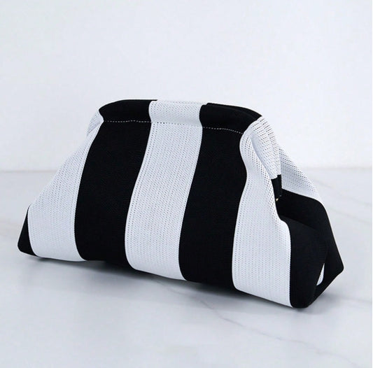 Striped Boho Clutch